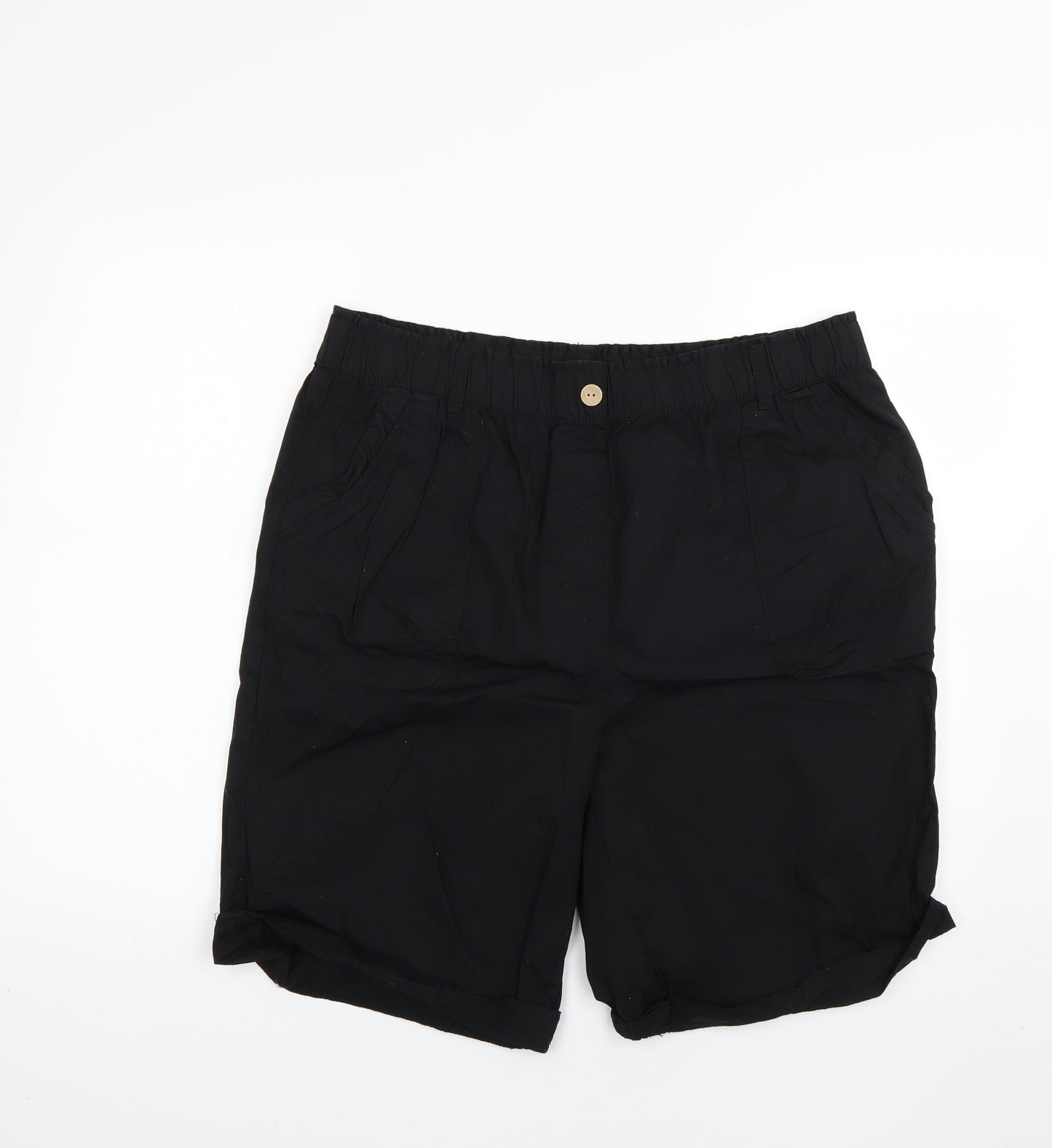 George Womens Black   Cut-Off Shorts Size 18