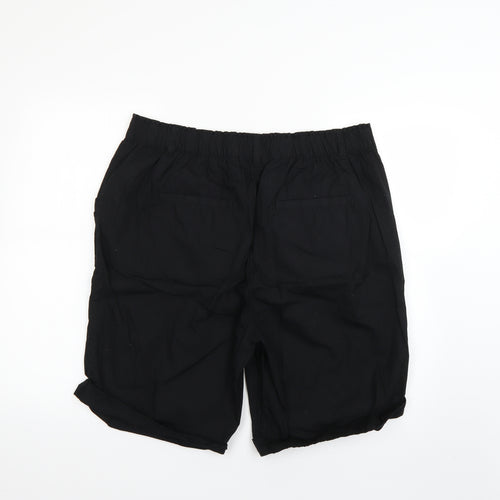 George Womens Black   Cut-Off Shorts Size 18