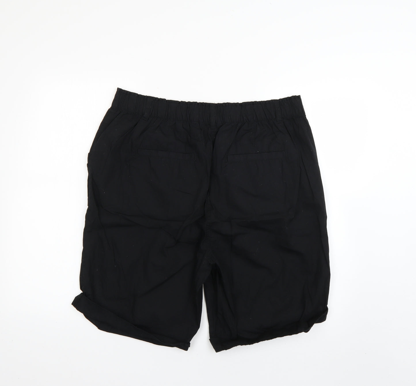 George Womens Black   Cut-Off Shorts Size 18
