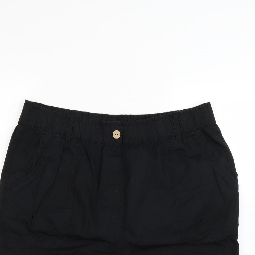 George Womens Black   Cut-Off Shorts Size 18