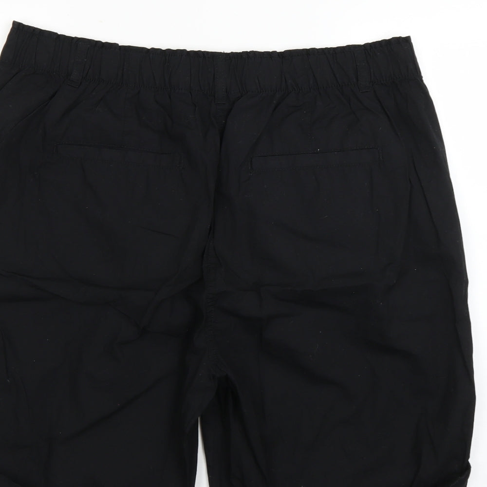 George Womens Black   Cut-Off Shorts Size 18