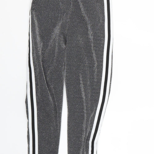 parisian Womens Grey   Cropped Leggings Size 6 L24 in