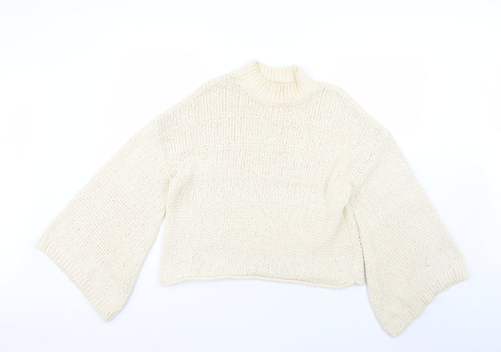 Topshop Womens Beige   Pullover Jumper Size 8