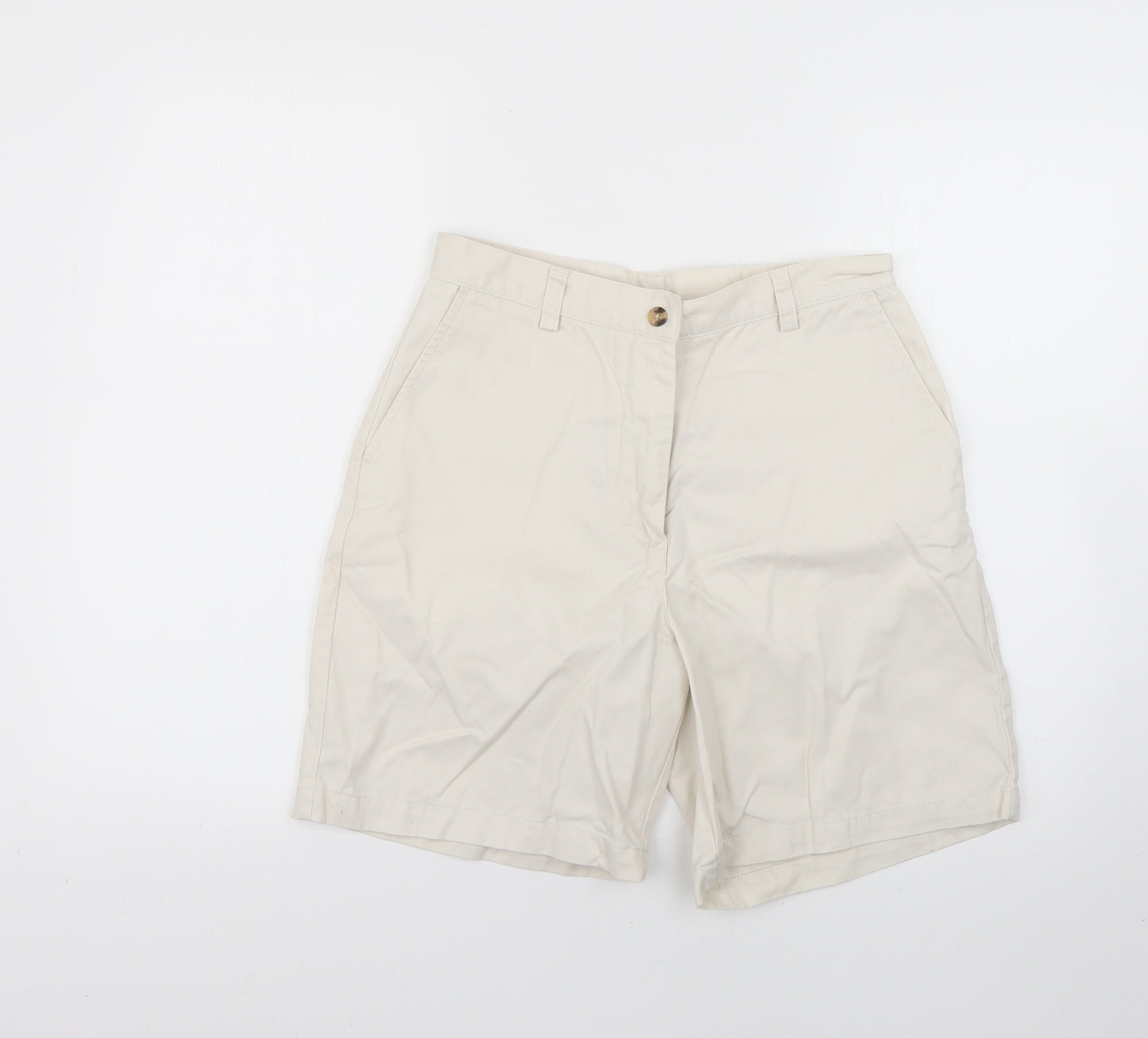 Cotton Traders Womens Beige   Cut-Off Shorts Size 12