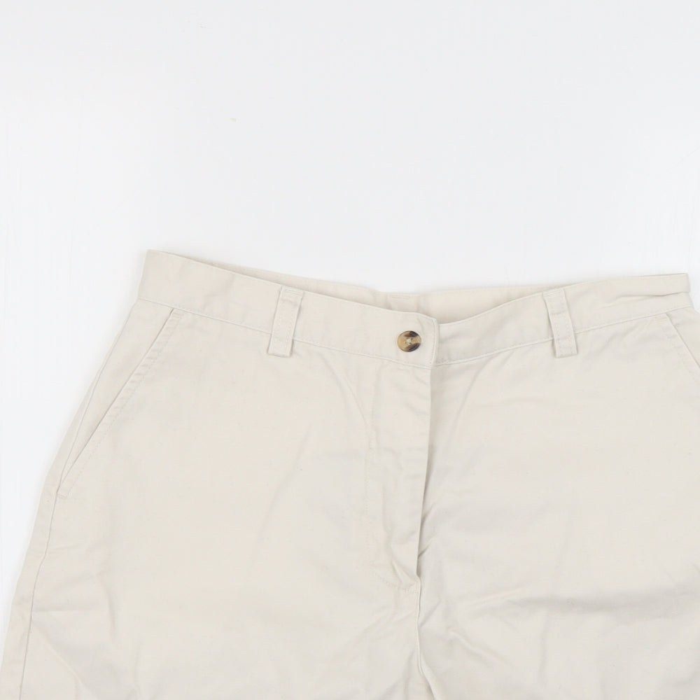 Cotton Traders Womens Beige   Cut-Off Shorts Size 12