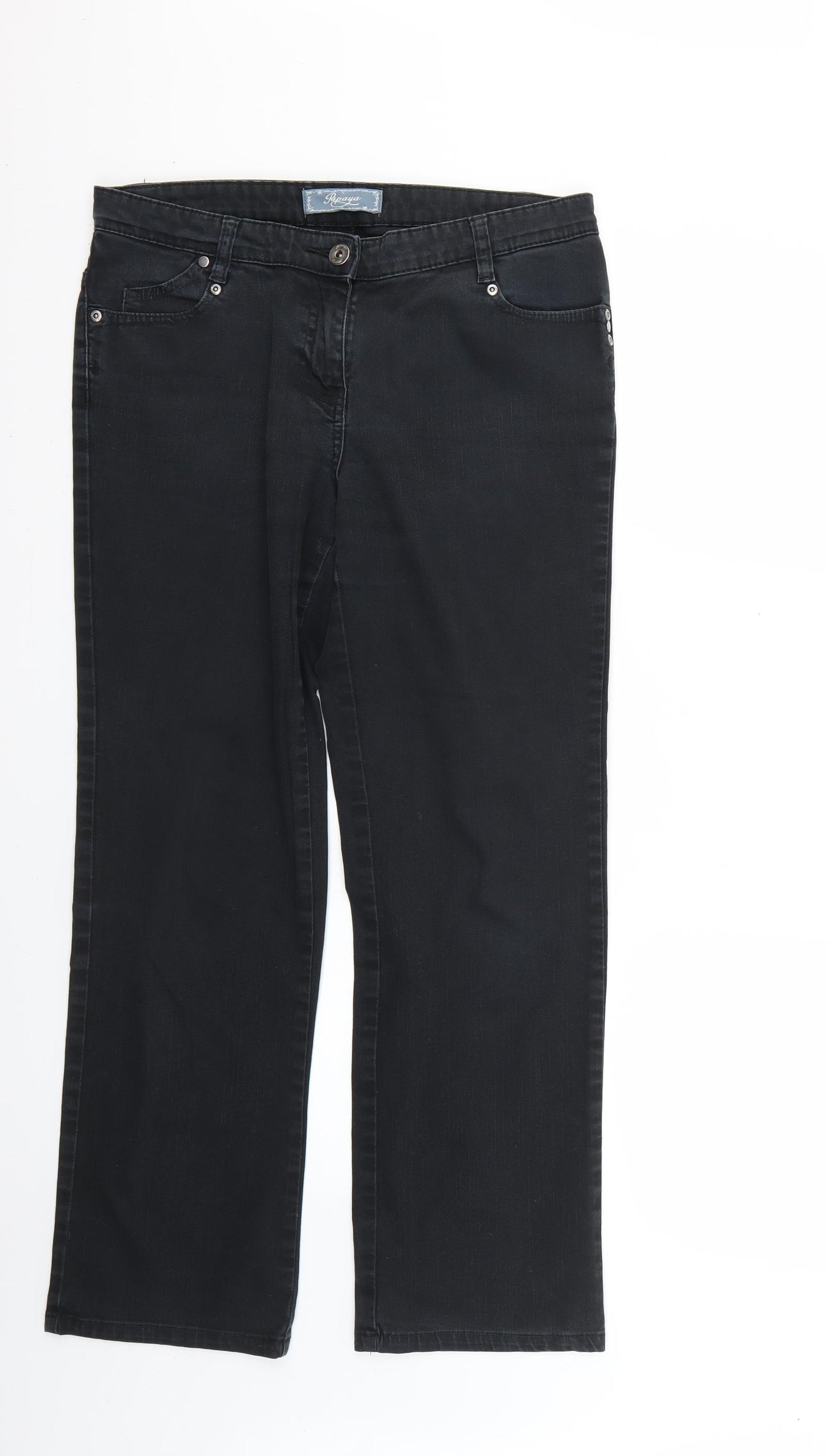 Papaya Womens Black   Skinny Jeans Size 10 L27 in
