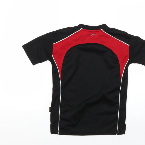 Falcon Mens Black Striped   Polo Size XS