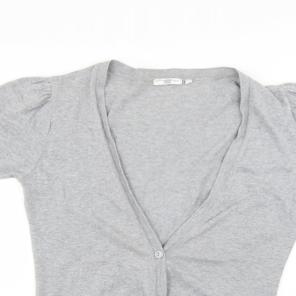 New Look Womens Grey   Cardigan Jumper Size 12
