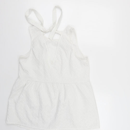 F&F Womens White   Basic T-Shirt Size 14