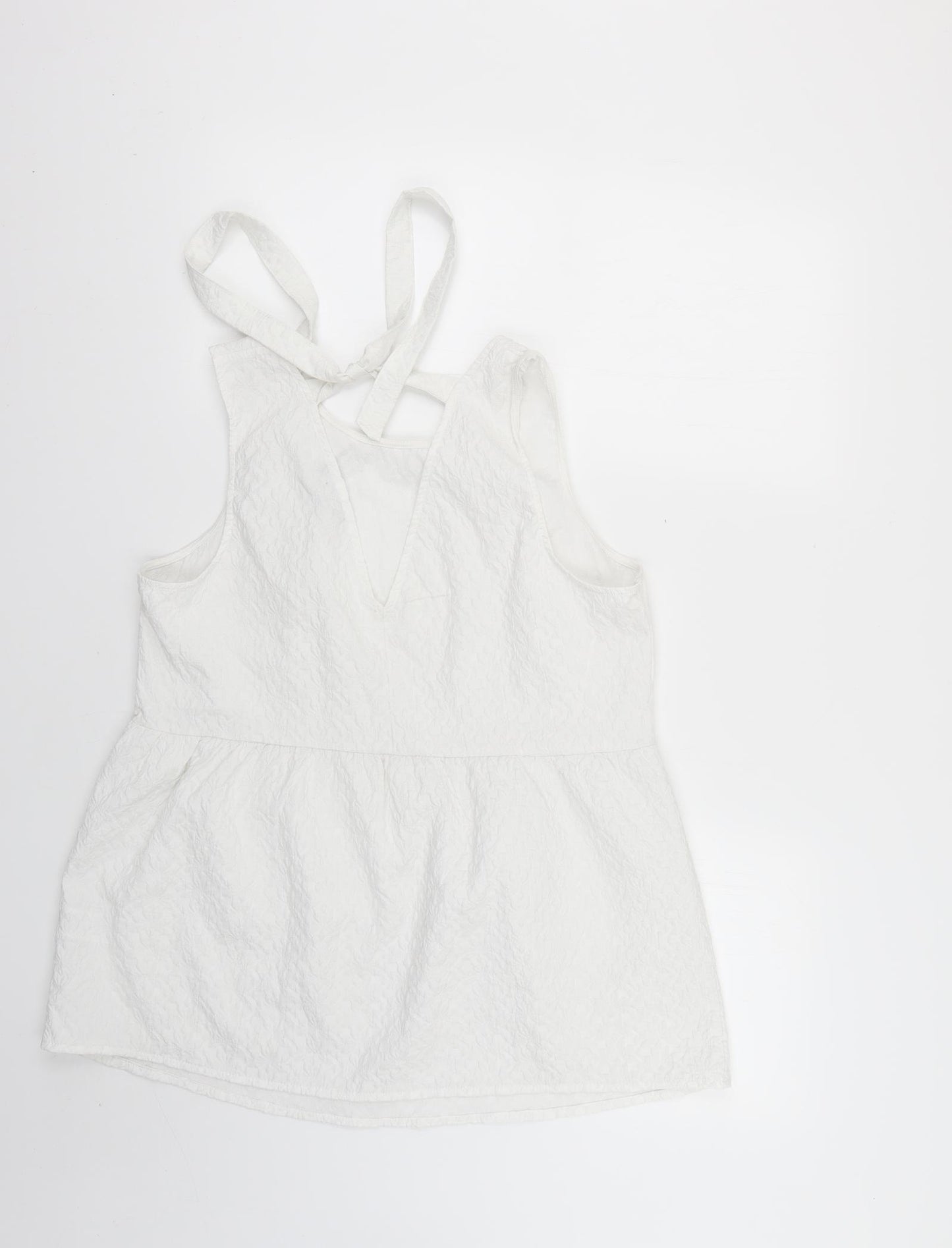 F&F Womens White   Basic T-Shirt Size 14