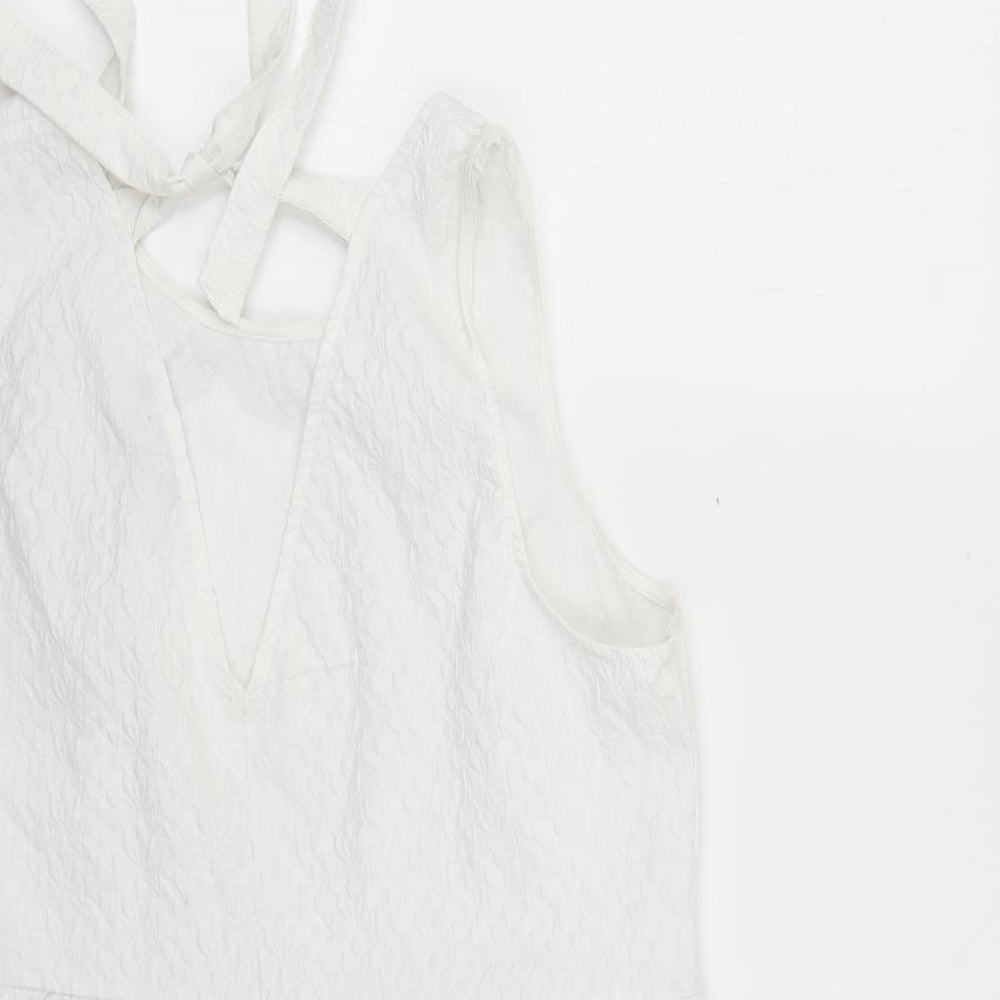 F&F Womens White   Basic T-Shirt Size 14