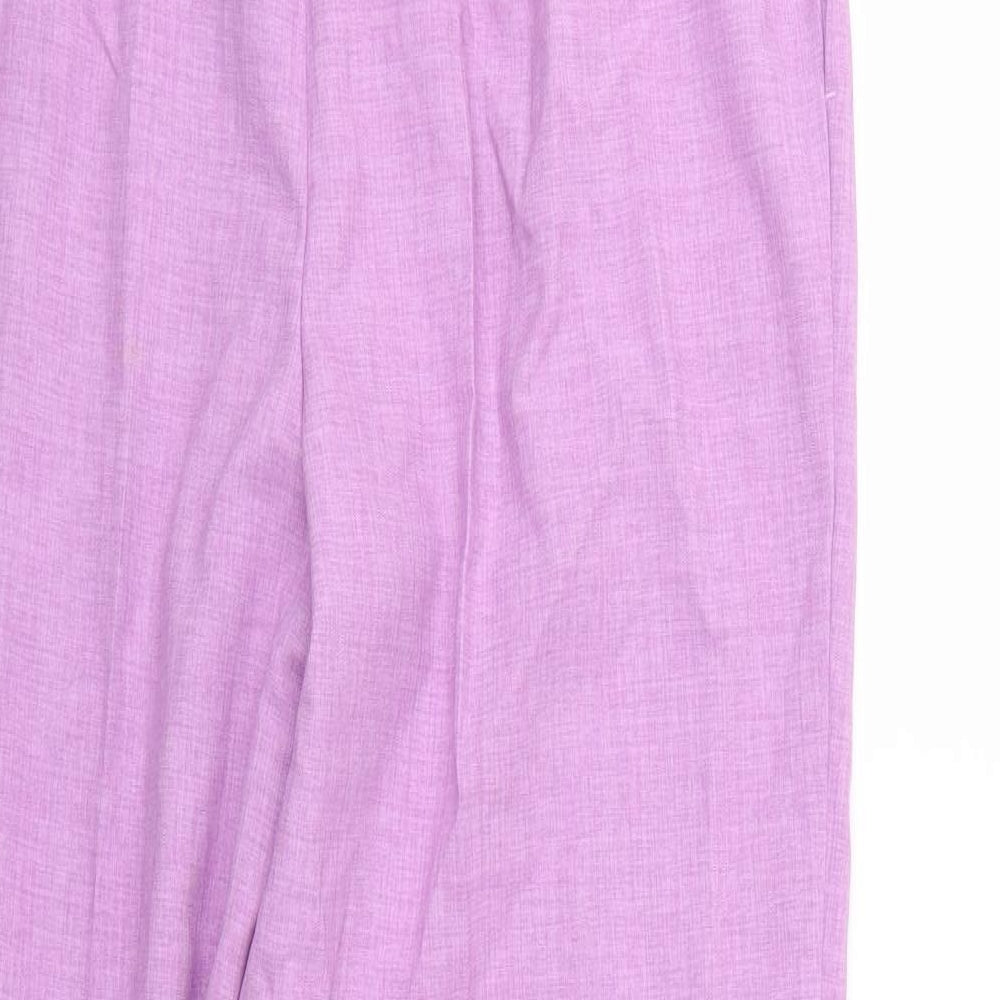 Marks and Spencer Womens Purple   Trousers  Size 14 L26 in
