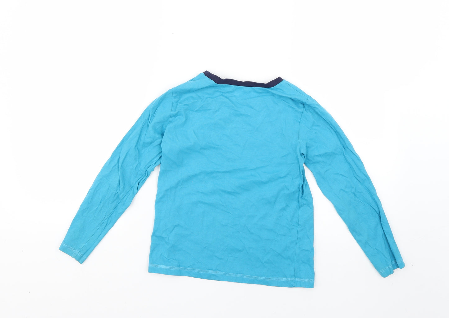 George Boys Blue    Pyjama Top Size 7-8 Years