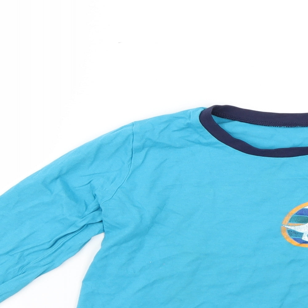 George Boys Blue    Pyjama Top Size 7-8 Years