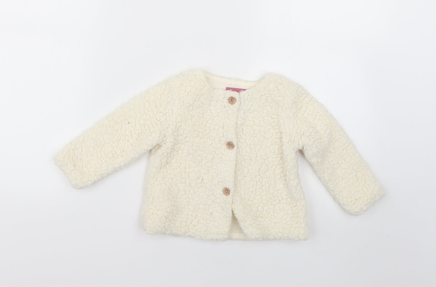 Primark Baby White   Overcoat Coat Size 9-12 Months