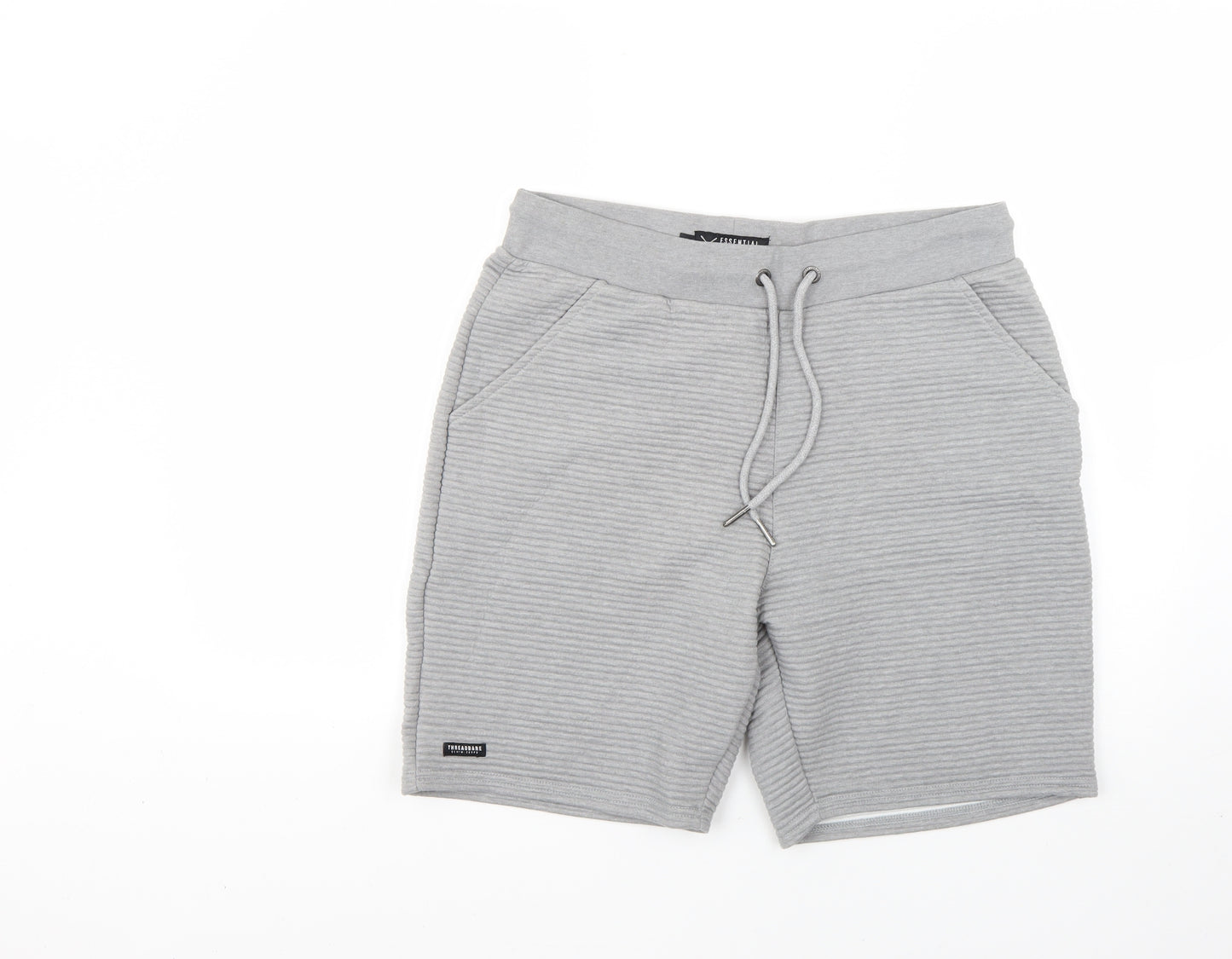 essential threadbare Mens Grey   Sweat Shorts Size 32