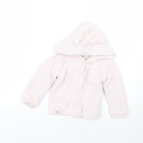 Matalan Baby Pink   Overcoat Coat Size 12-18 Months