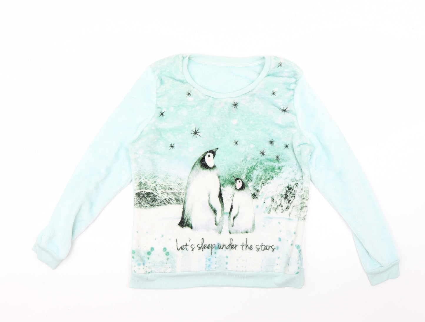 George Womens Green Geometric  Top Pyjama Top Size 12