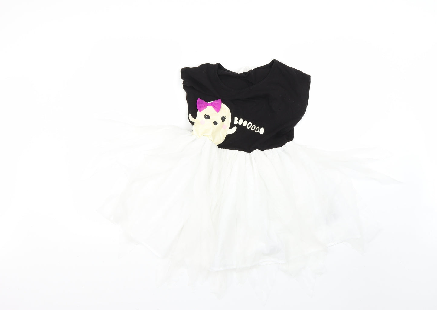 H&M Girls Multicoloured Geometric  Fit & Flare  Size 9-10 Years