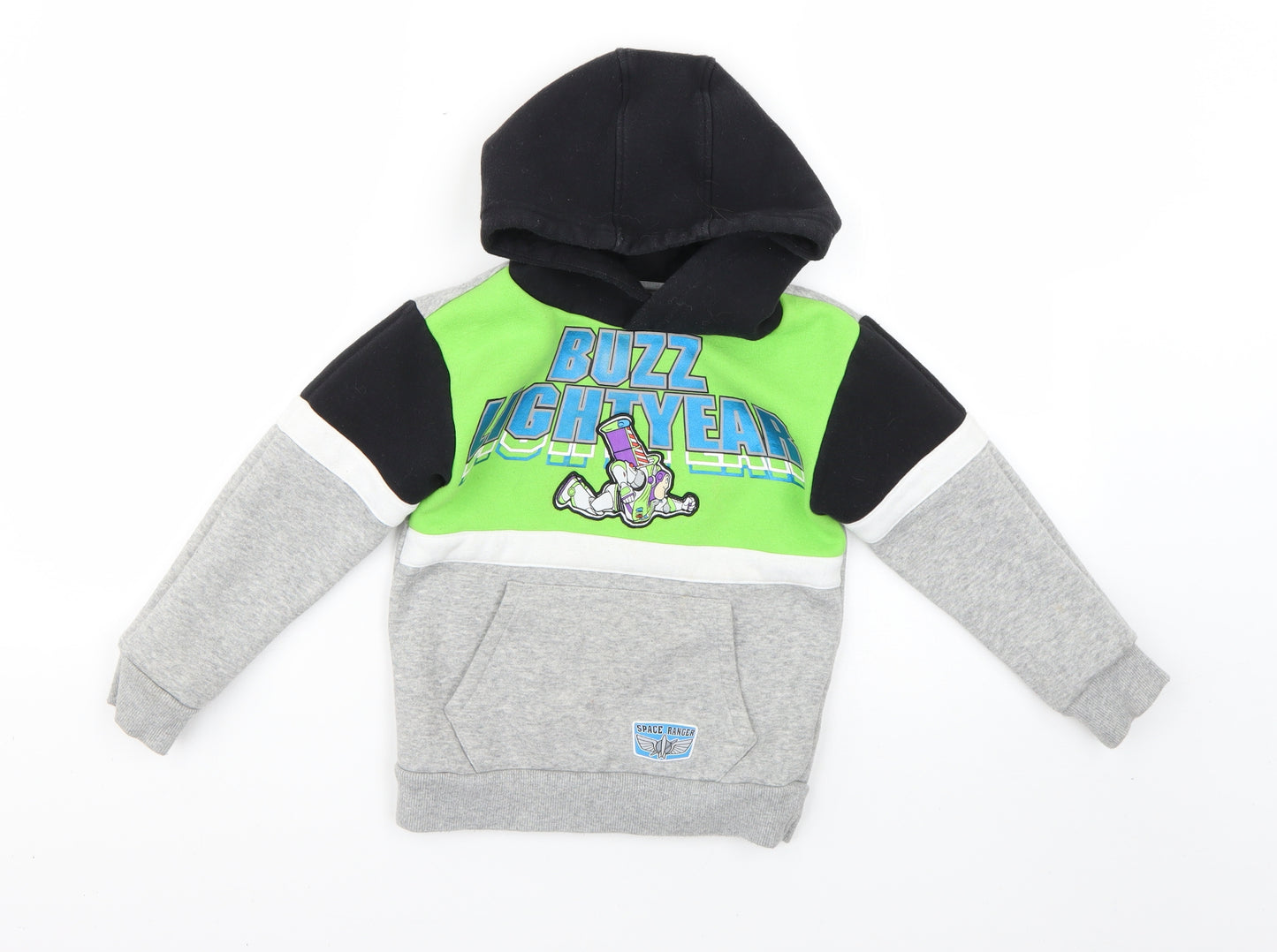 Disney Boys Multicoloured Geometric  Pullover Hoodie Size 5-6 Years