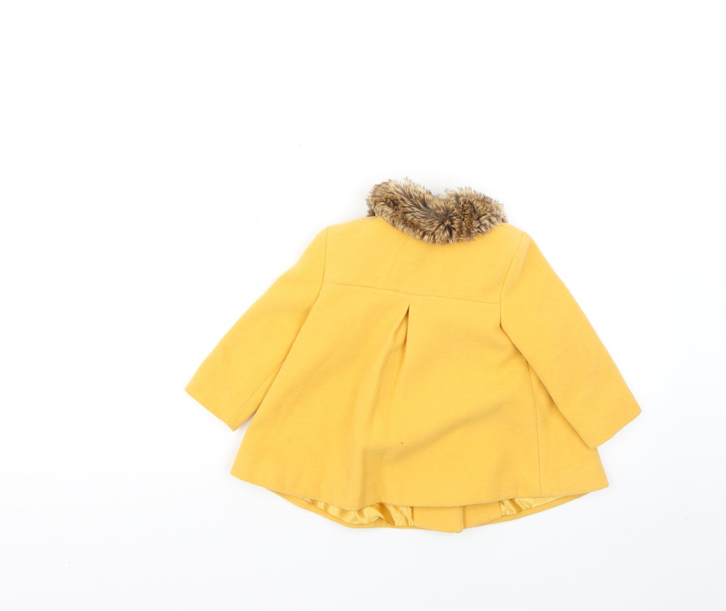 F&F Baby Yellow   Overcoat Coat Size 9-12 Months