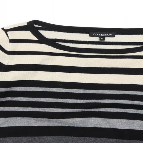 the collection Womens Multicoloured Striped  Pullover Jumper Size 16