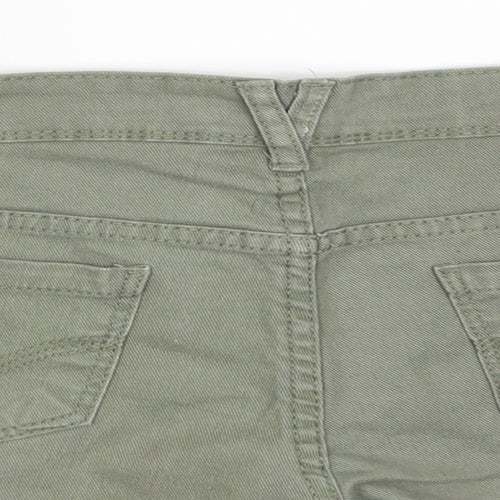 Denim Co.  Womens Green  Denim Hot Pants Shorts Size 8