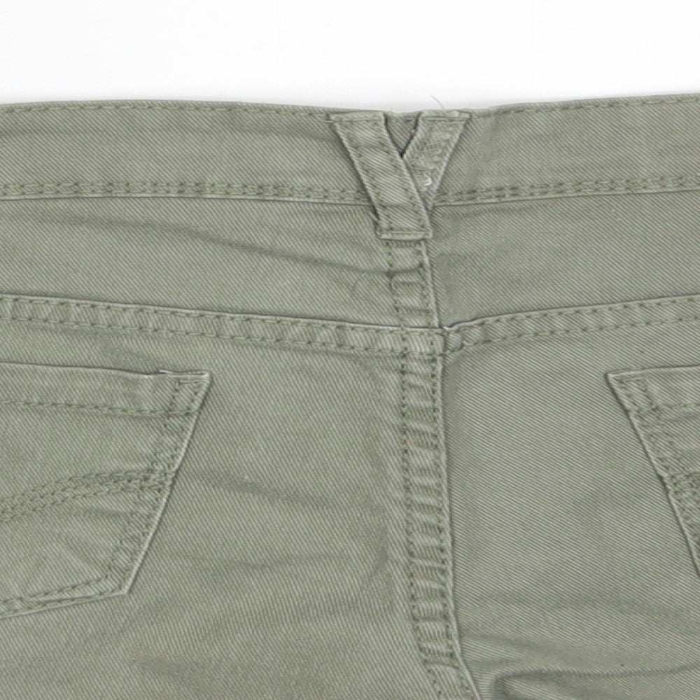 Denim Co.  Womens Green  Denim Hot Pants Shorts Size 8