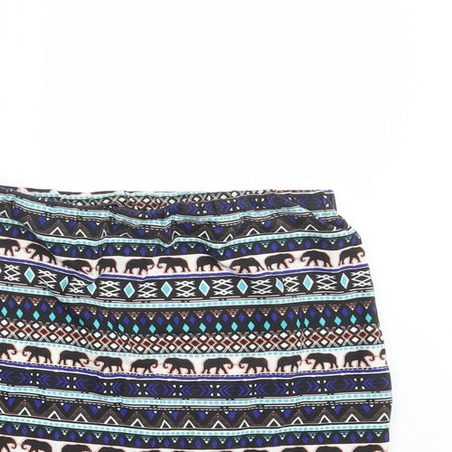 New Look Girls Multicoloured Argyle/Diamond  Straight & Pencil Skirt Size 14-15 Years