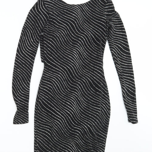 PRETTYLITTLETHING Womens Black   Fit & Flare  Size 6