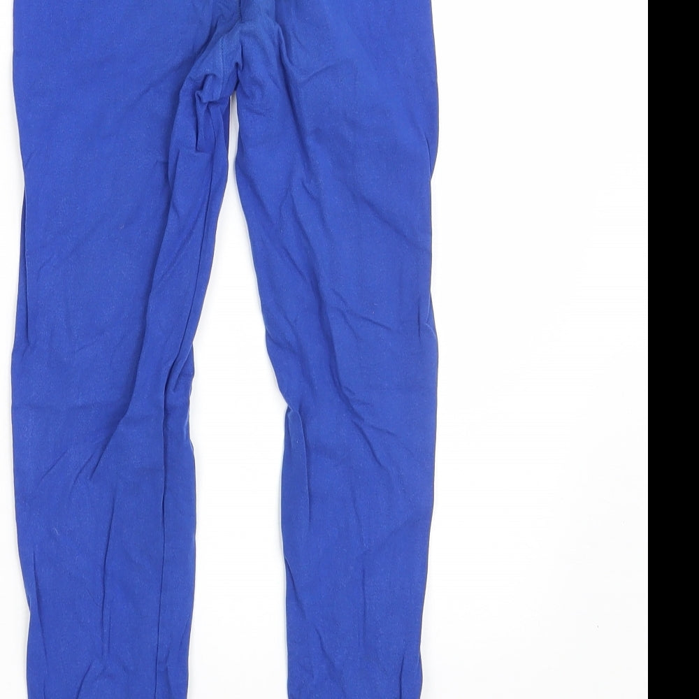 M&S Girls Blue   Jegging Trousers Size 10-11 Years