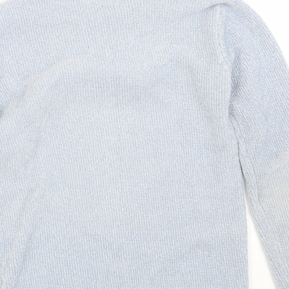 M & Co. Girls Blue   Pullover Jumper Size 11-12 Years  - Unicorn