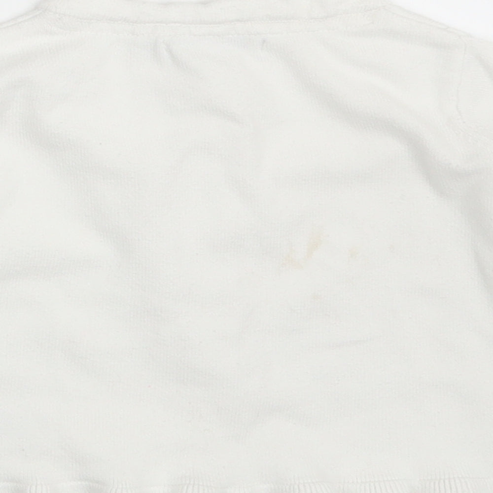 Primark Girls White  Knit Cardigan Jumper Size 2-3 Years