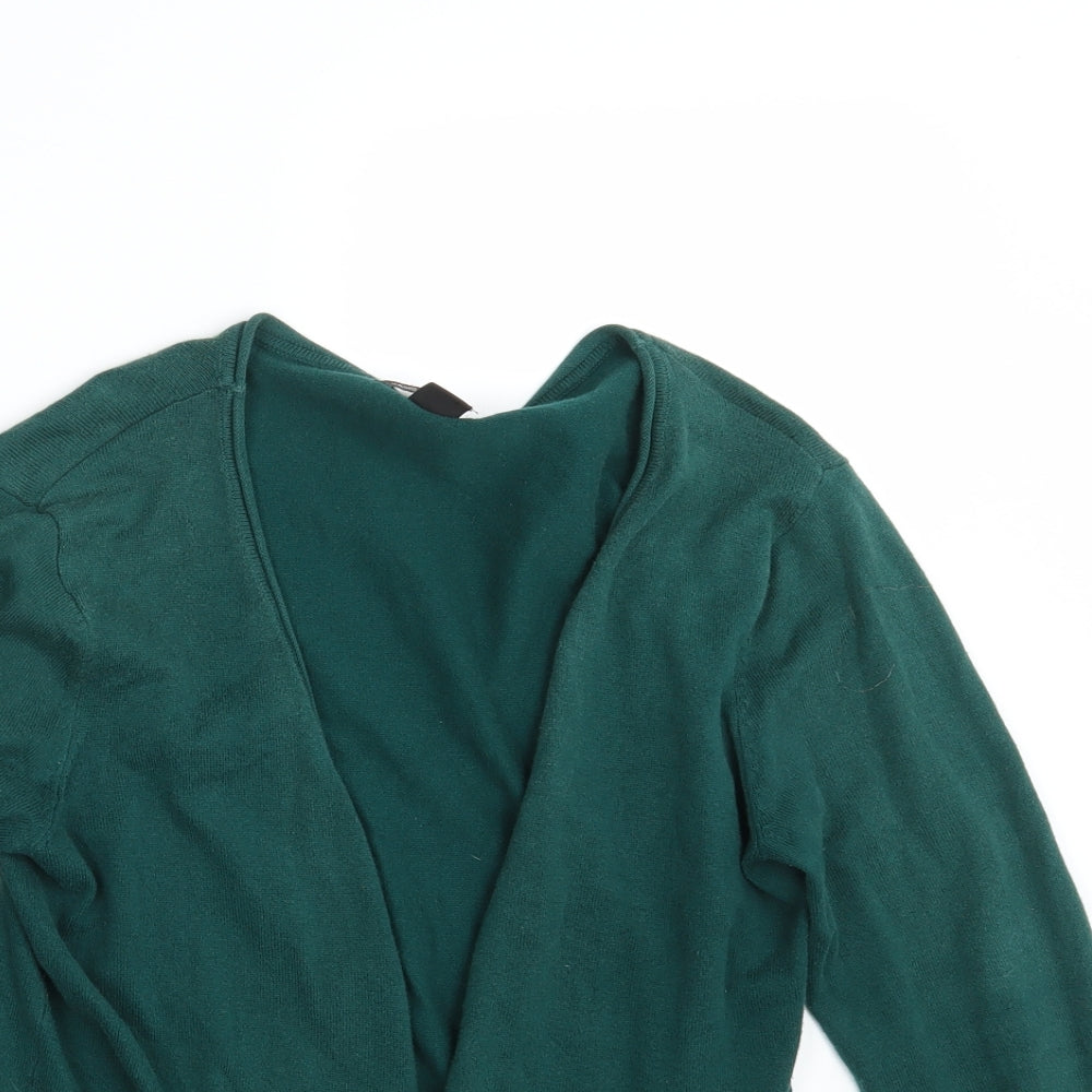 H&M Womens Green   Cardigan Jumper Size S