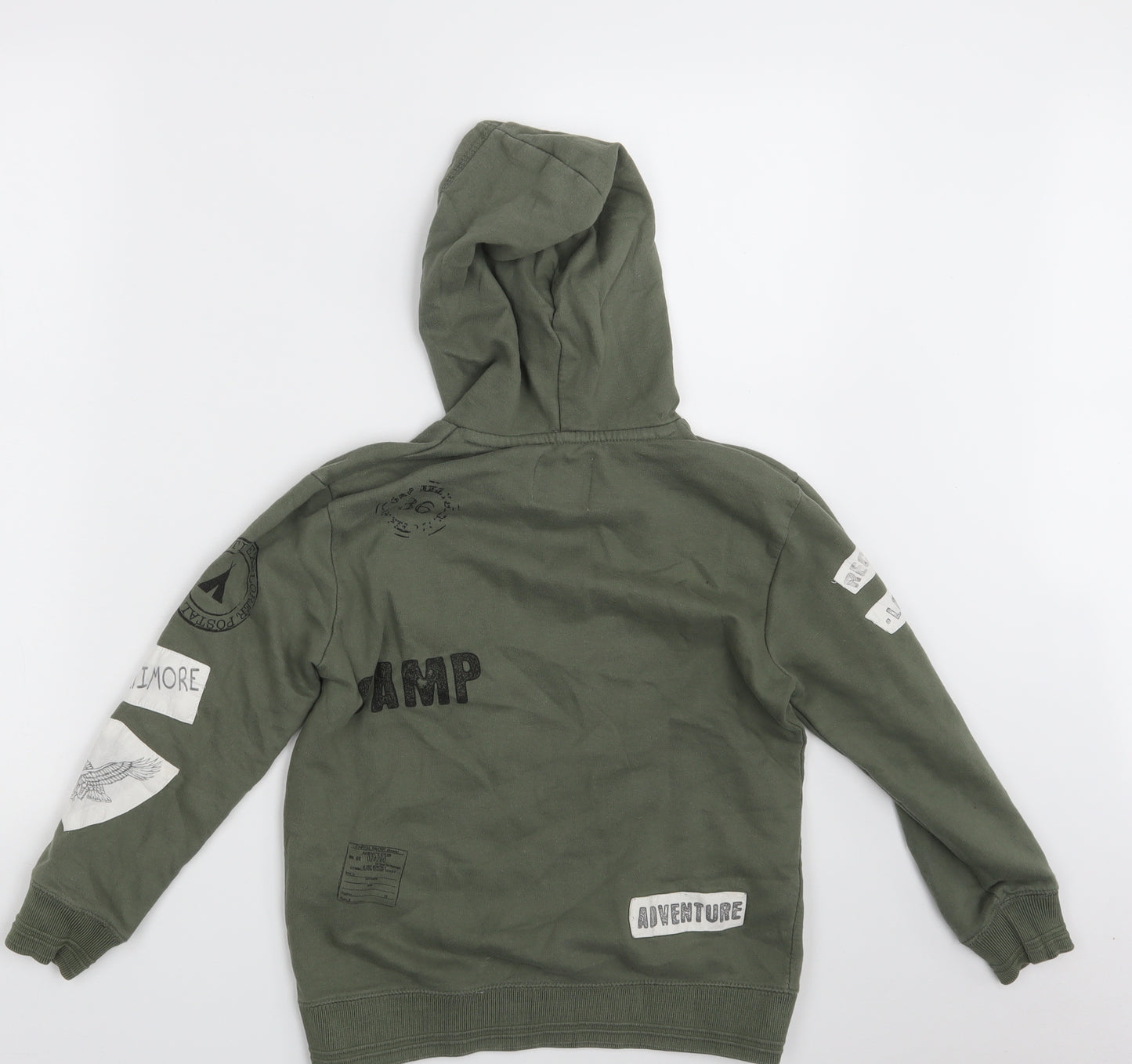 Zara Boys Green   Pullover Hoodie Size 7 Years