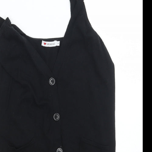 Influence Womens Black   Cardigan Jumper Size S