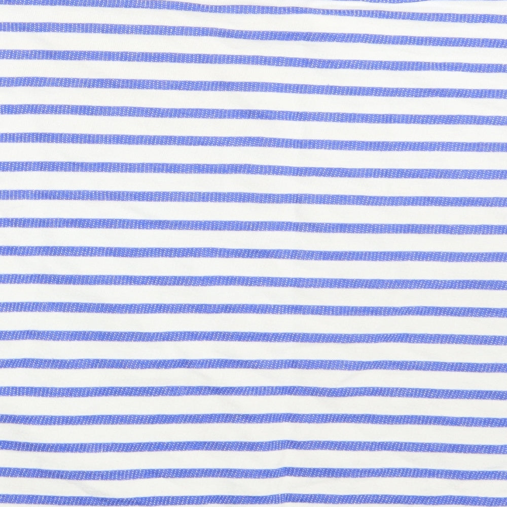 Arcadia Group Womens White Striped  Pullover Sweatshirt Size 22