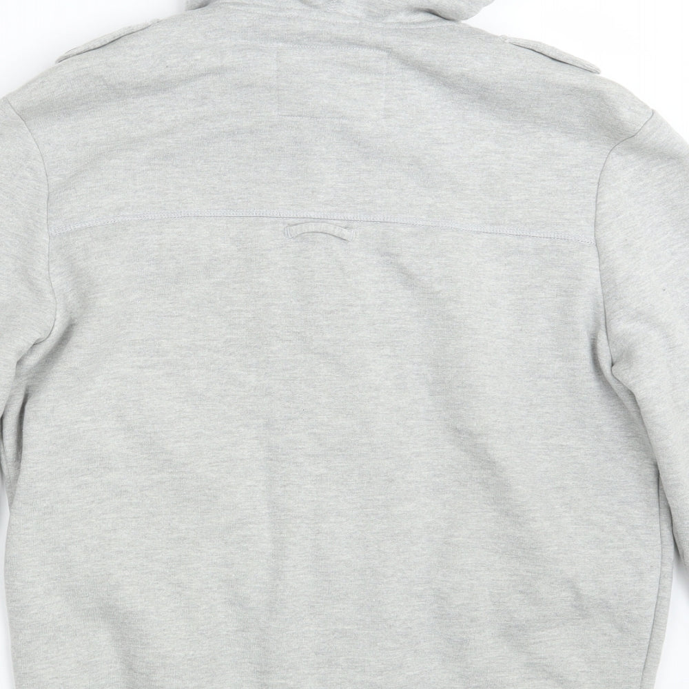 New Look Mens Grey   Full Zip Hoodie Size M