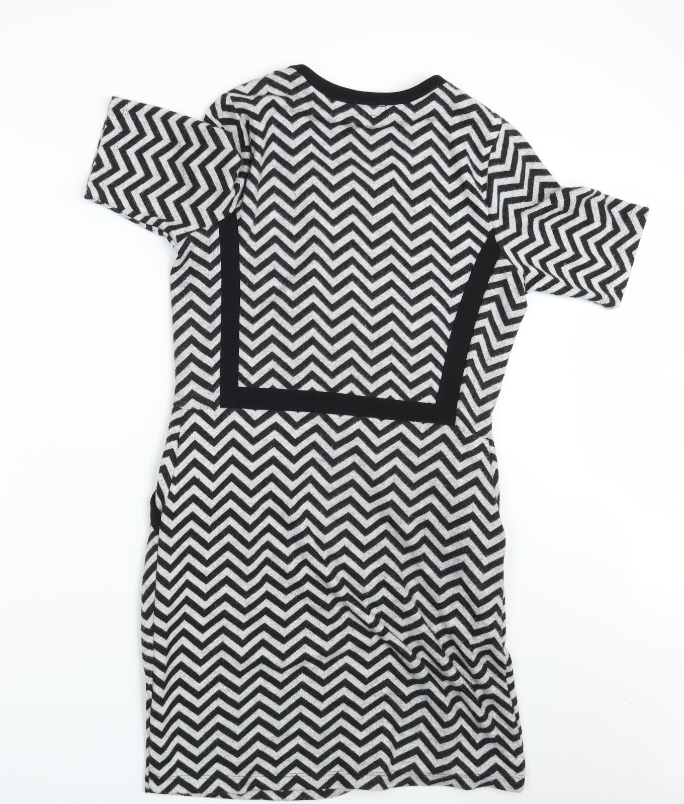 Pied A Terre Womens Black Argyle/Diamond  A-Line  Size 12