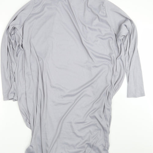 Boohoo Womens Grey   Wrap Dress  Size 42