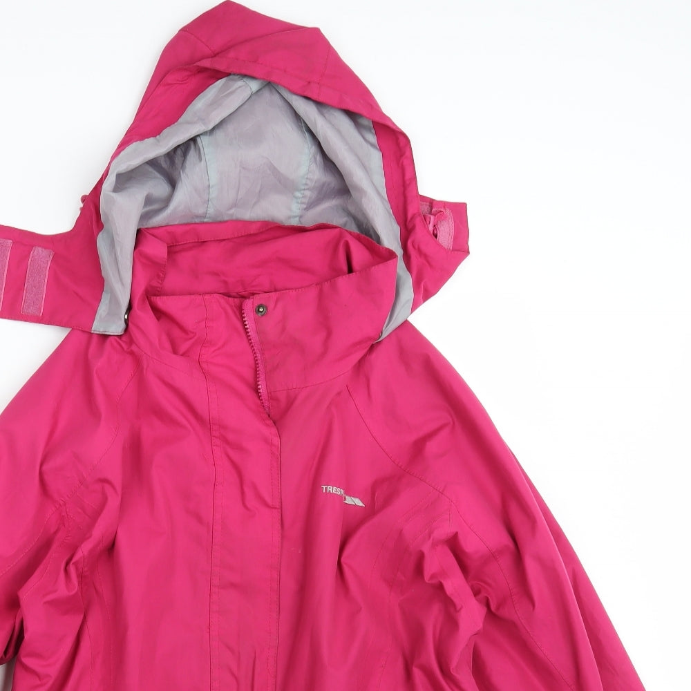 Trespass Womens Pink   Rain Coat Coat Size 14