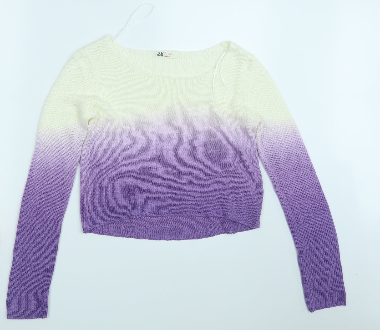 Zara Girls Purple  Knit Pullover Jumper Size 14 Years