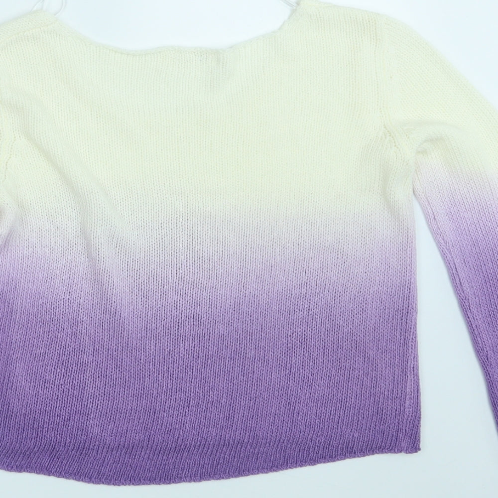 Zara Girls Purple  Knit Pullover Jumper Size 14 Years