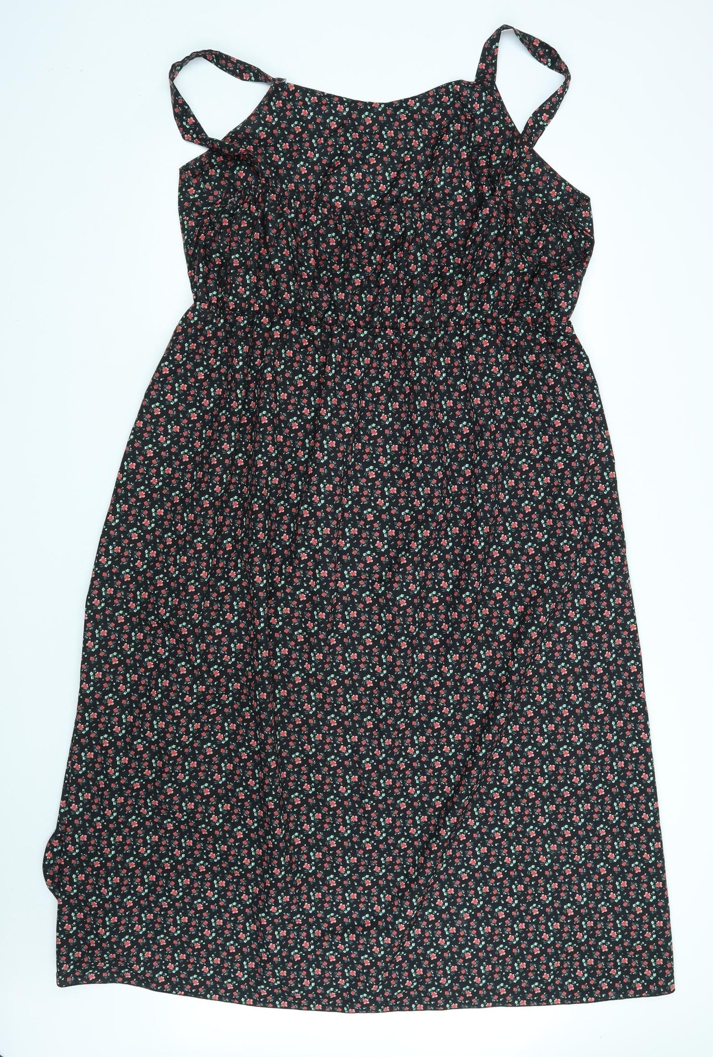 SheIn Womens Black Floral  A-Line  Size 3XL
