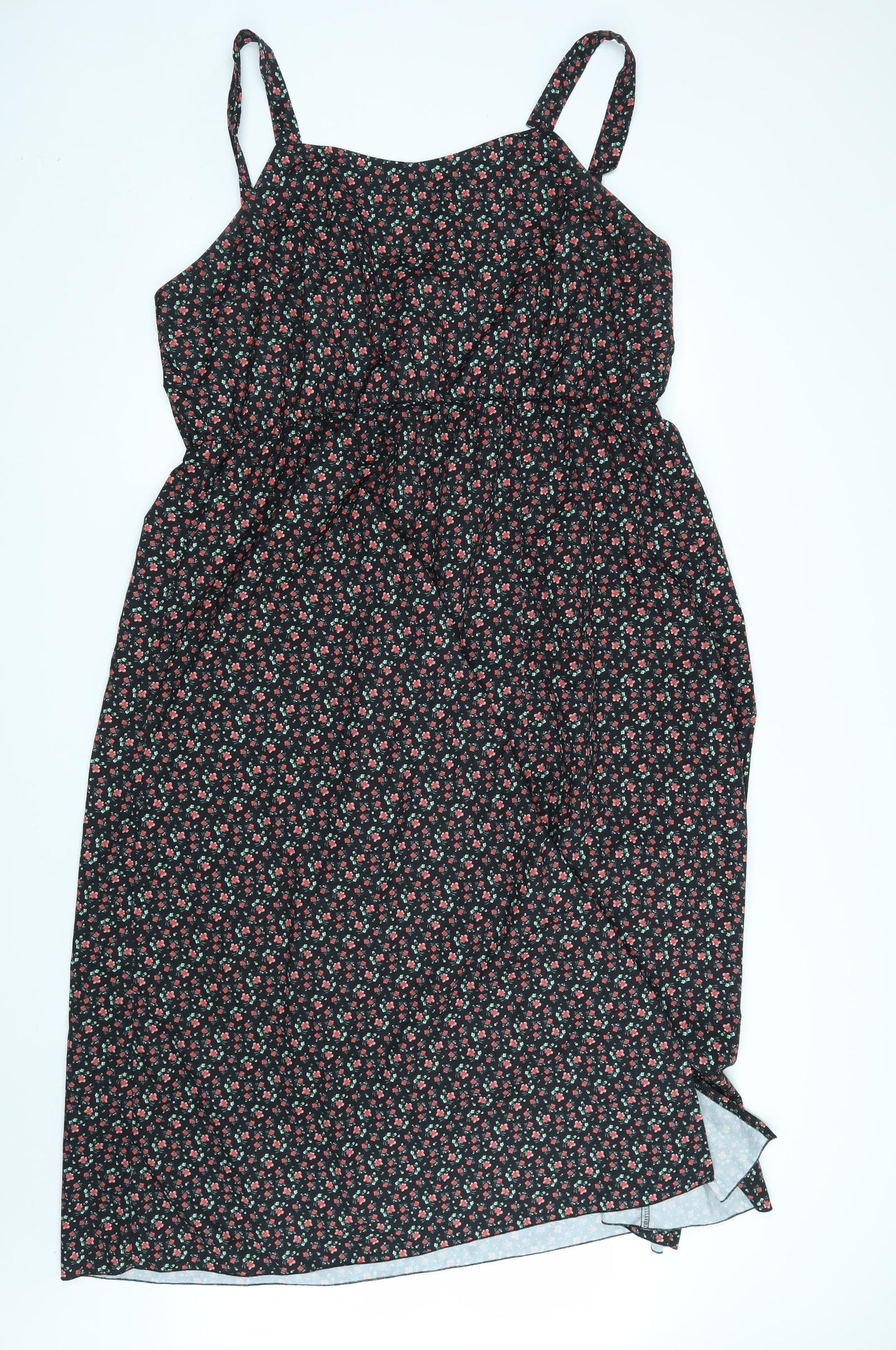 SheIn Womens Black Floral  A-Line  Size 3XL