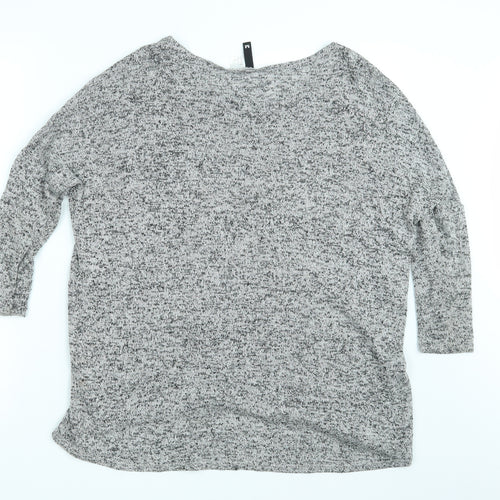 H&M Womens Grey   Pullover Sweatshirt Size M