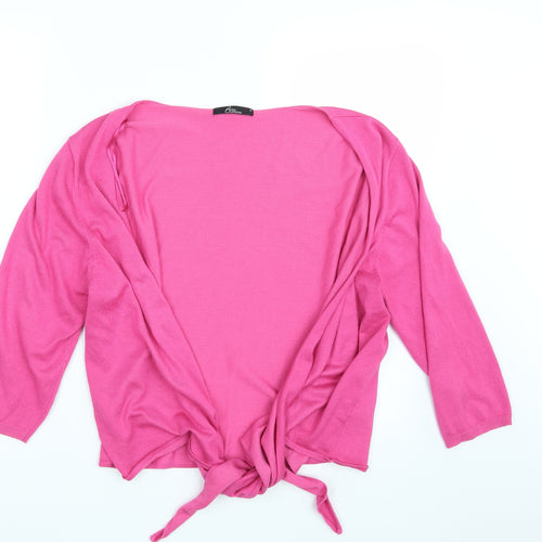 Bm Collection Womens Pink   Wrap Jumper Size M