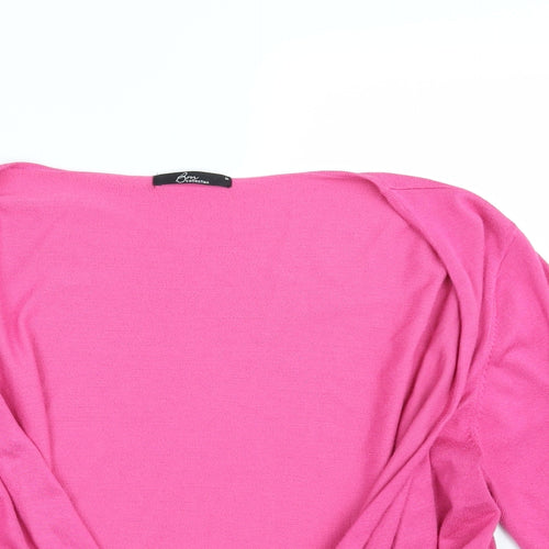 Bm Collection Womens Pink   Wrap Jumper Size M