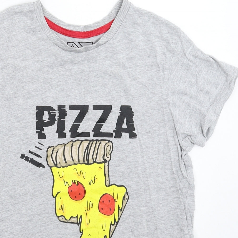 TU Boys Grey   Basic T-Shirt Size 10 Years