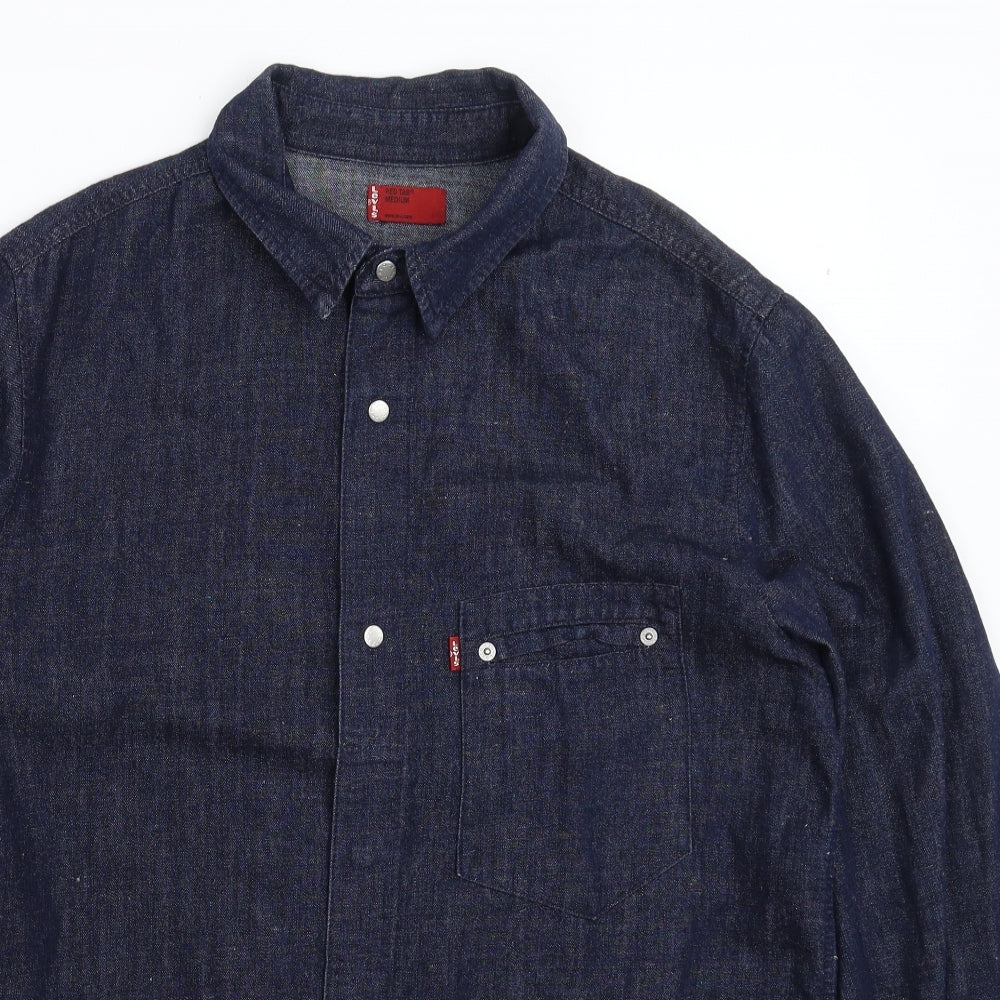 Levi's Mens Blue  Denim  Button-Up Size M